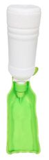 Trinkflasche mit Schale grün
